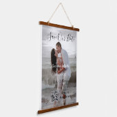 Save the date simple minimal QR scan code details Wandteppich Mit Holzrahmen (Gewinkelt)