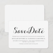 Save The Date | Simplistic Mod White Dark Gray (Vorne/Hinten)