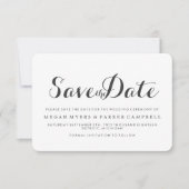 Save The Date | Simplistic Mod White Dark Gray (Vorderseite)