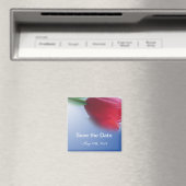 Save the Date, Single-Tulpenrose-Blume Magnet (In Situ (Geschirrspüler))