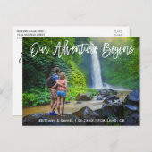 Save the Date Skriptabenteuer-Foto Postkarte (Vorne/Hinten)