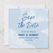 Save the Date - Sky Einladung (Vorderseite)