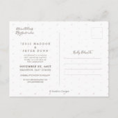 Save the Date, Sofortkamera-Foto Ankündigungspostkarte (Rückseite)