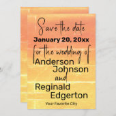 Save the Date Sommerrustikaler Lässiger Hochzeitpf (Vorne/Hinten)