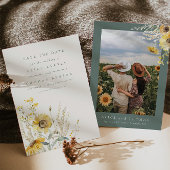 Save the Date, Sonnenblume Save the Date Einladung