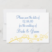 Save the Date - Sonnenblumen (Rückseite)