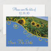 Save the Date - Sonnenblumen (Vorne/Hinten)