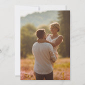 Save The Date. Sonnenblumen Rustikales Hochzeitsse Einladung (Rückseite)