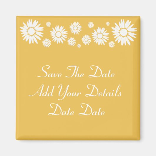 Save the Date Sonnenblumen Summer Sun Magnet (Vorne)