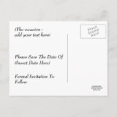 Save the Date Sonnenblumenfotografie Postkarte (Rückseite)