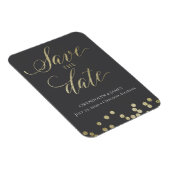 Save the Date Sparkle Magnet (Rechte Seite)