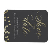 Save the Date Sparkle Magnet (Horizontal)
