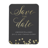 Save the Date Sparkle Magnet (Vertikal)