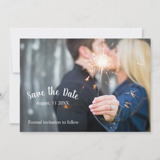 Save the Date - Sparkler (Vorderseite)
