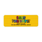 SAVE THE DATE Spaß Retro Comic Pop Kunst (Vorne)