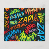 Save the Date Spaß Retro Comic Pop Kunst (Rückseite)