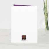 Save the Date (Sprichwörter 18:22) Lila/Gold/Weiß Karte (Rückseite)