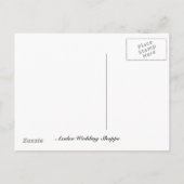 Save the Date Spring Bouquet Ankündigung Postkarte (Rückseite)