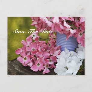 Save the Date Spring Bouquet Ankündigung Postkarte