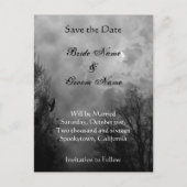 Save the Date Spuk Sky Ankündigung Postkarte (Vorderseite)