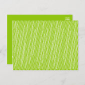 Save the Date Squiggley Lines Ankündigung Postcar (Vorne/Hinten)