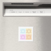 Save the Date/Star von David Pop art Magnet (In Situ (Geschirrspüler))