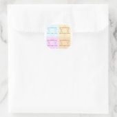 Save the Date/Star von David Runder Aufkleber (Tasche)