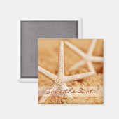 Save the Date Starfish Magnet (Vorderseite/Rückseite)