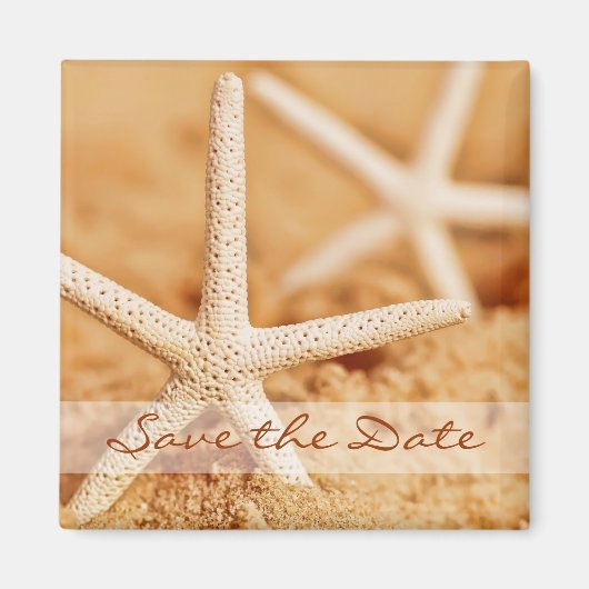 Save the Date Starfish Magnet (Vorne)