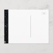 Save the Date Starry Night Add Foto Ankündigungspostkarte (Rückseite)