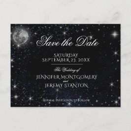 Save the Date Starry Night Ankündigungspostkarte