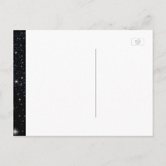 Save the Date Starry Night Ankündigungspostkarte (Rückseite)
