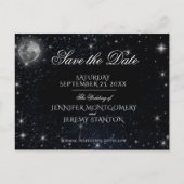 Save the Date Starry Night Ankündigungspostkarte (Vorderseite)