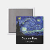 Save the Date, Starry Night Magnet (Vorderseite/Rückseite)