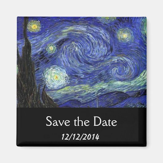 Save the Date, Starry Night Magnet (Vorne)