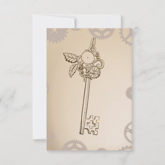 Save the Date - Steamhut und Googles (Rückseite)