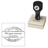 Save the Date stempel met namen en datum (Stempel)