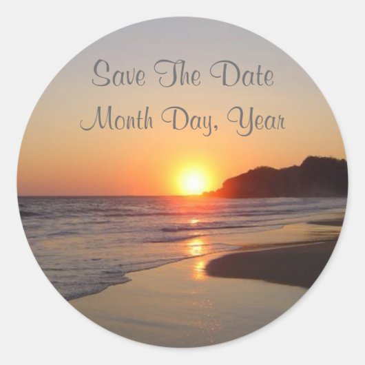 Save the Date Sticker anpassen (Vorderseite)