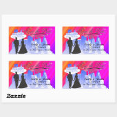 SAVE THE DATE STICKER MIT BLICK AUF DIE LAS VEGAS (Blatt)