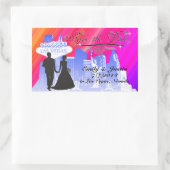 SAVE THE DATE STICKER MIT BLICK AUF DIE LAS VEGAS (Tasche)