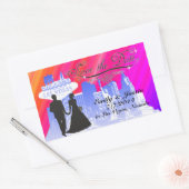 SAVE THE DATE STICKER MIT BLICK AUF DIE LAS VEGAS (Umschlag)
