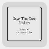Save the Date Stickers (Vorderseite)