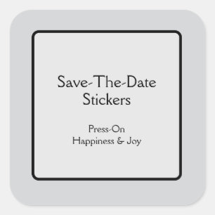 Save the Date Stickers