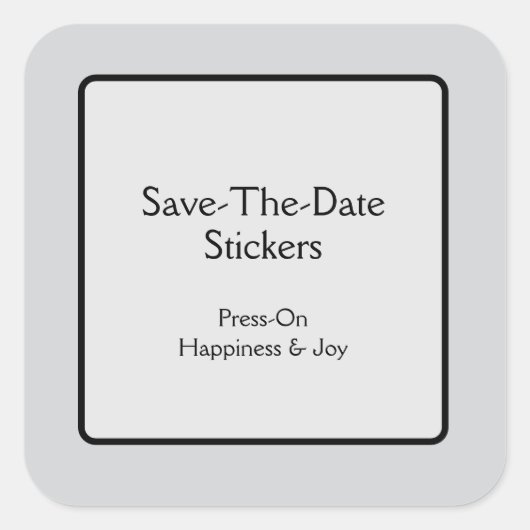 Save the Date Stickers (Vorderseite)
