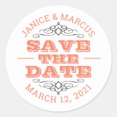 Save the Date Stickers (Vorderseite)
