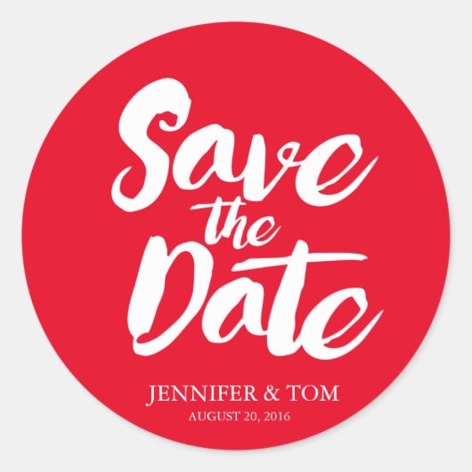 Save the Date Stickers | ABWEICHUNGEN (Vorderseite)
