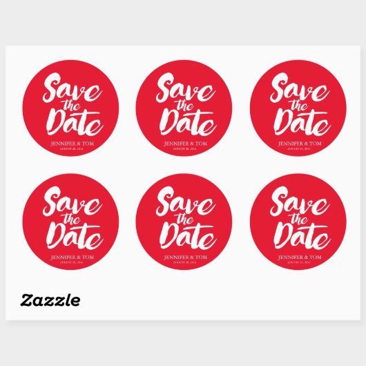 Save the Date Stickers | ABWEICHUNGEN (Blatt)