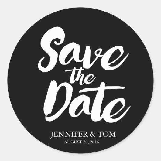 Save the Date Stickers | ABWEICHUNGEN (Vorderseite)