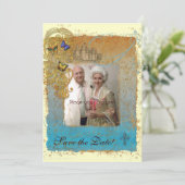 Save the Date Storybook Foto Einladung (Stehend Vorderseite)