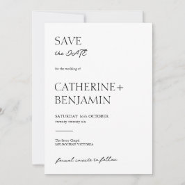 Save the Date strahlt zeitlosen Charme und Eleganz